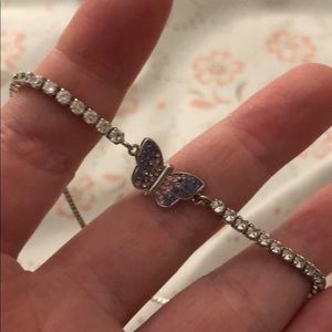 Butterfly charm bracelet